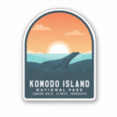 Komodo Island Nationalpark Indonesien Sticker (Vorderseite)