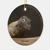 Komodo Monitor Dragon Fotografie personalisieren Keramik Ornament (Links)