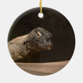 Komodo Monitor Dragon Fotografie personalisieren Keramik Ornament (Hinten)