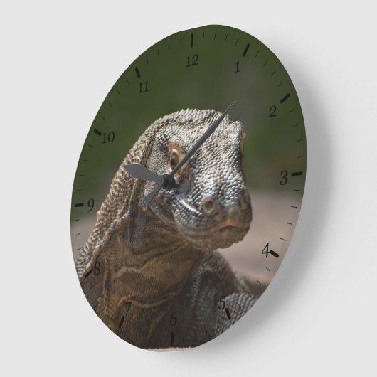 Komodo-Monitordrache Große Wanduhr (Winkel)