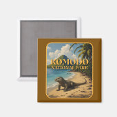 Komodo Nationalpark Indonesien Magnet (Vorderseite/Rückseite)
