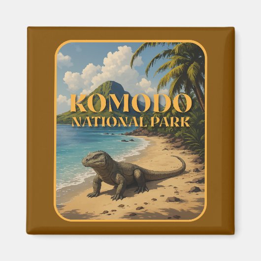 Komodo Nationalpark Indonesien Magnet (Vorne)