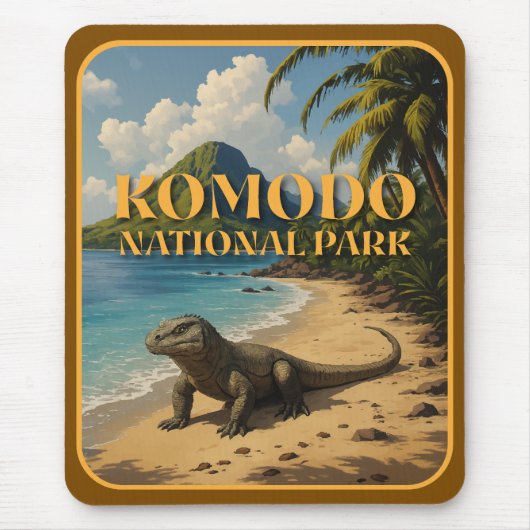Komodo Nationalpark Indonesien Mousepad (Vorne)