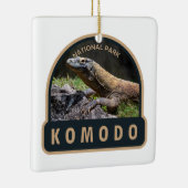 Komodo Nationalpark Indonesien Vintag Keramikornament (Rechts)