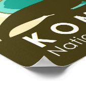 Komodo Nationalpark Indonesien Vintag Poster (Ecke)