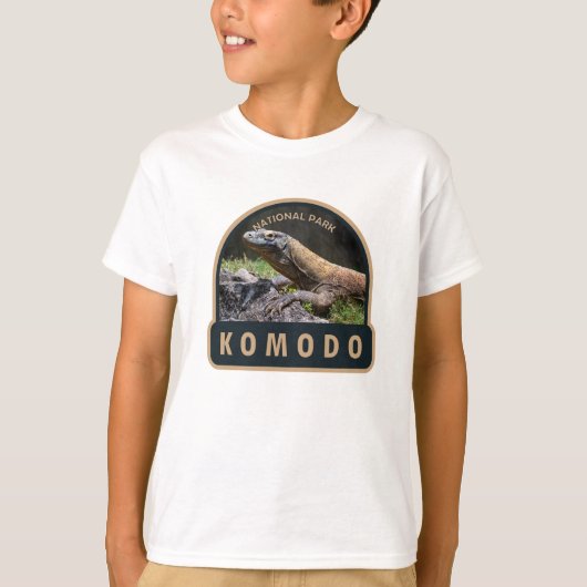 Komodo Nationalpark Indonesien Vintag T-Shirt (Vorderseite)