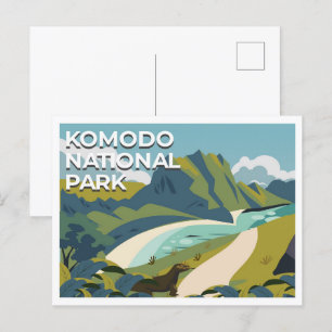 Komodo-Nationalpark Ost-Nusa Tenggara Reise  Postkarte