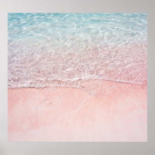Komodo Nationalpark: Pink Splash Beach Poster (Vorne)