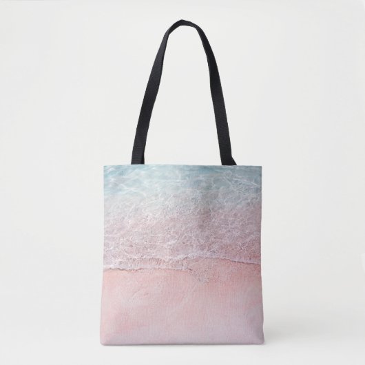 Komodo Nationalpark: Pink Splash Beach Tasche (Vorderseite)
