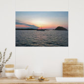 Komodo Ship and Sunset Poster (Küche)
