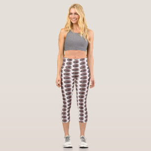 Komodo-Waran-Illustration Capri Leggings