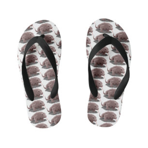 Komodo-Waran-Illustration Kinderbadesandalen