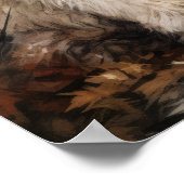 Komondor Dog Art Print Poster (Ecke)