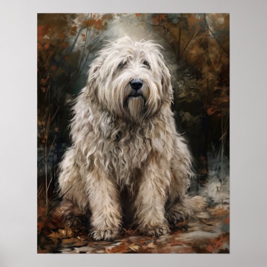 Komondor Dog Art Print Poster (Vorne)
