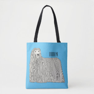 Komondor dog cartoon illustration tasche