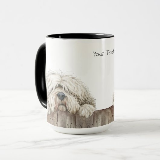 Komondor Dog Tasse (Vorderseite Links)