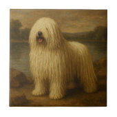 Komondor Fliese (Vorderseite)