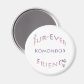 Komondor Furever Magnet (Vorderseite/Rückseite)