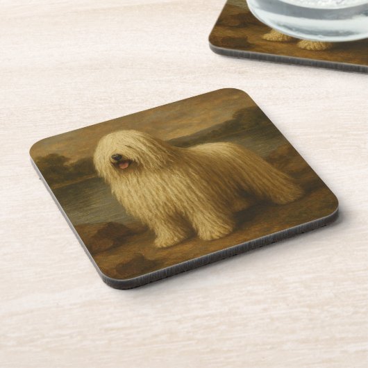 Komondor Getränkeuntersetzer (Linke Seite)