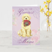 Komondor Heart Mama Karte (Gelbe Blume)