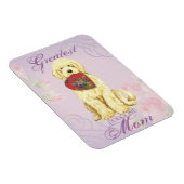 Komondor Heart Mama Magnet (Rechte Seite)