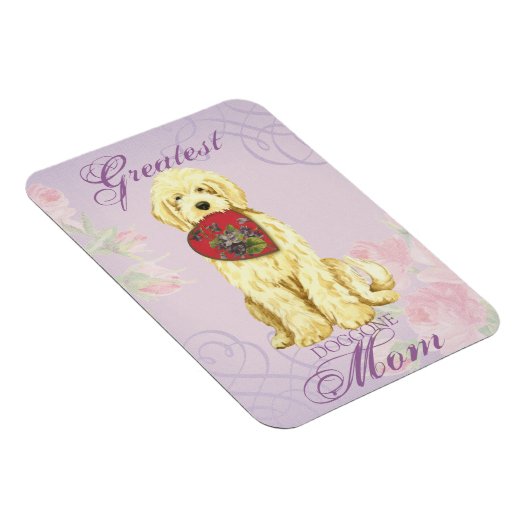 Komondor Heart Mama Magnet (Rechte Seite)