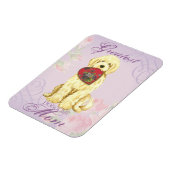 Komondor Heart Mama Magnet (Linke Seite)