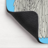 Komondor Hund Cartoon Illustration Mousepad (Ecke)