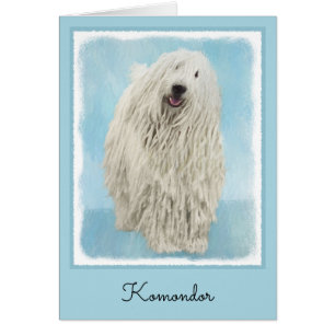 Komondor-Malerei - Niedliche Original-Hunde-Kunst
