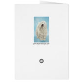 Komondor-Malerei - Niedliche Original-Hunde-Kunst (Hinten)