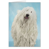 Komondor-Malerei - Niedliche Original-Hunde-Kunst (Vorne)
