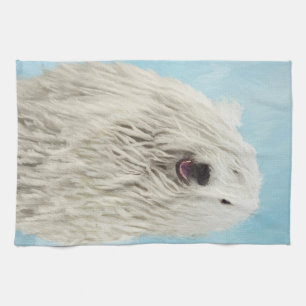 Komondor-Malerei - Niedliche Original-Hunde-Kunst Geschirrtuch