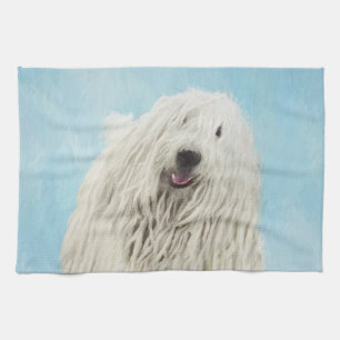 Komondor-Malerei - Niedliche Original-Hunde-Kunst Geschirrtuch