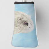 Komondor-Malerei - Niedliche Original-Hunde-Kunst Golf Headcover (Rotieren 90)