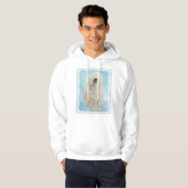 Komondor-Malerei - Niedliche Original-Hunde-Kunst Hoodie (Vorne ganz)