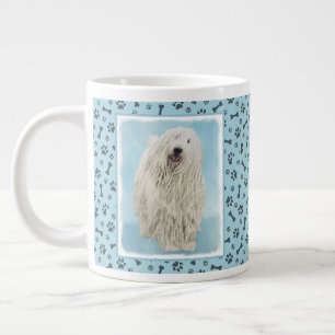 Komondor-Malerei - Niedliche Original-Hunde-Kunst Jumbo-Tasse
