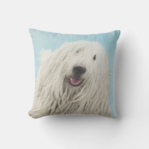 Komondor-Malerei - Niedliche Original-Hunde-Kunst Kissen