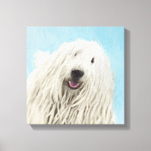 Komondor-Malerei - Niedliche Original-Hunde-Kunst Leinwanddruck