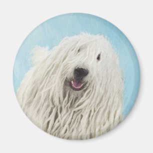 Komondor-Malerei - Niedliche Original-Hunde-Kunst Magnet
