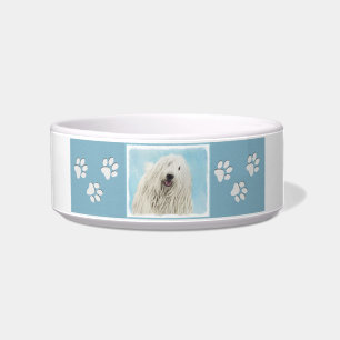 Komondor-Malerei - Niedliche Original-Hunde-Kunst Napf