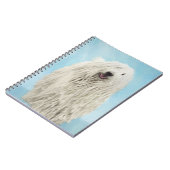 Komondor-Malerei - Niedliche Original-Hunde-Kunst Notizblock (Linke Seite)