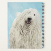 Komondor-Malerei - Niedliche Original-Hunde-Kunst Planer (Rückseite)