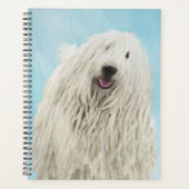 Komondor-Malerei - Niedliche Original-Hunde-Kunst Planer (Vorderseite)