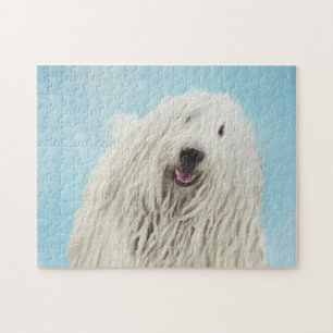 Komondor-Malerei - Niedliche Original-Hunde-Kunst Puzzle