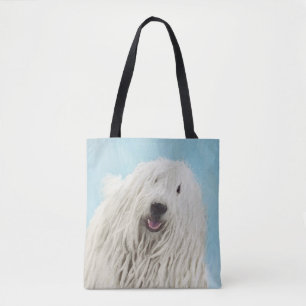 Komondor-Malerei - Niedliche Original-Hunde-Kunst Tasche