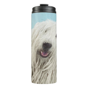 Komondor-Malerei - Niedliche Original-Hunde-Kunst Thermosbecher