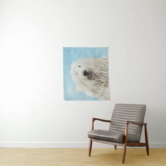 Komondor-Malerei - Niedliche Original-Hunde-Kunst Wandteppich (Beispiel)