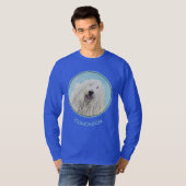 Komondor-Malerei - Niedliche Original Hundekunst T-Shirt (Vorne ganz)