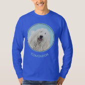 Komondor-Malerei - Niedliche Original Hundekunst T-Shirt (Vorderseite)