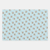 Komondor Malerei Ungarischer Niedlicher Hundekunst Geschenkpapier Set (Vorderseite)